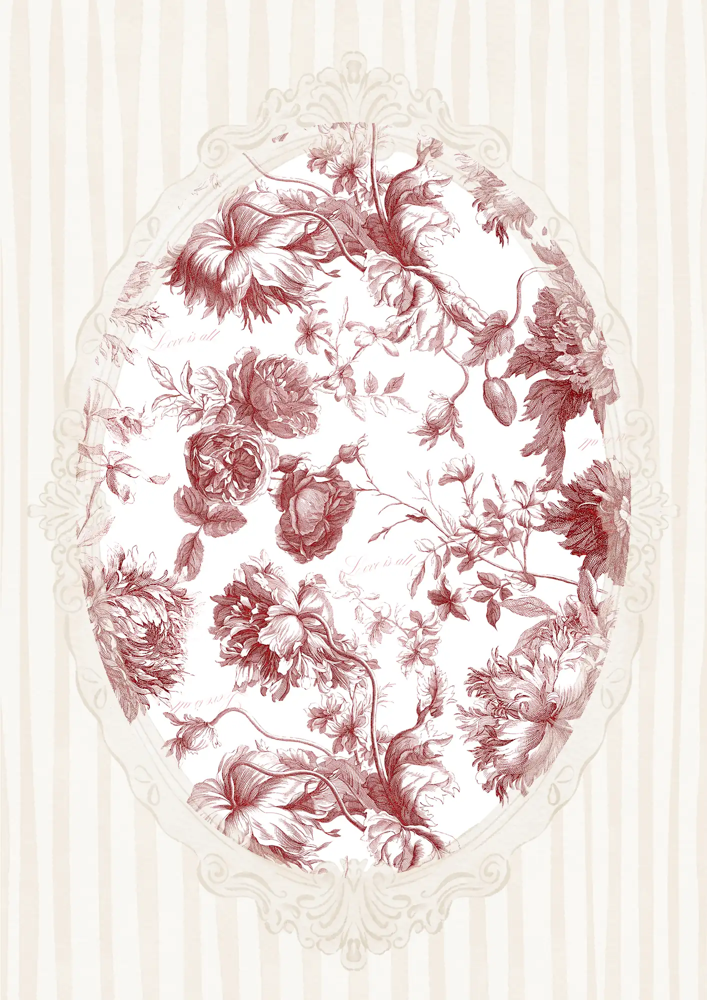 Hand-embroidered French table linen, signed limited-edition heirloom piece by Appolonia Linen.