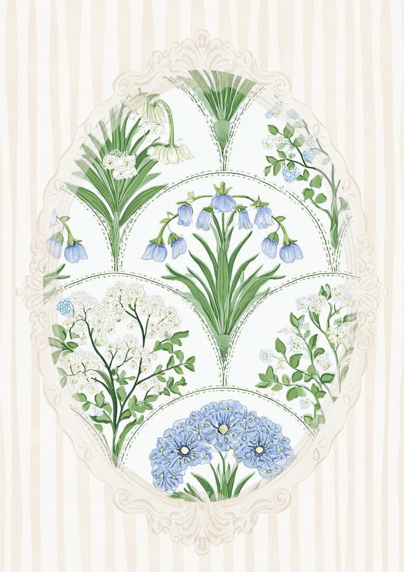 Hand-embroidered French table linen, signed limited-edition heirloom piece by Appolonia Linen.