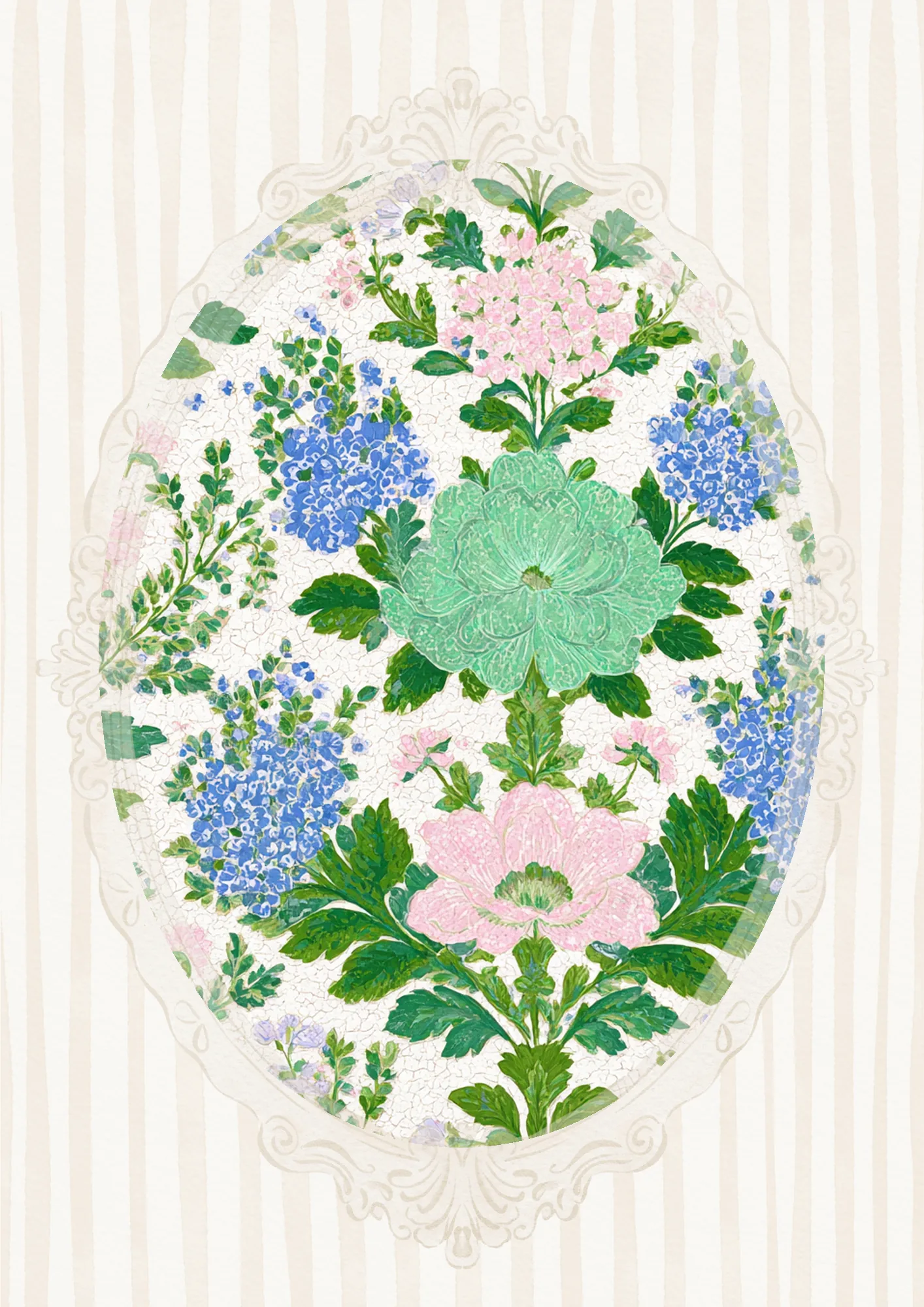 Hand-embroidered French table linen, signed limited-edition heirloom piece by Appolonia Linen.