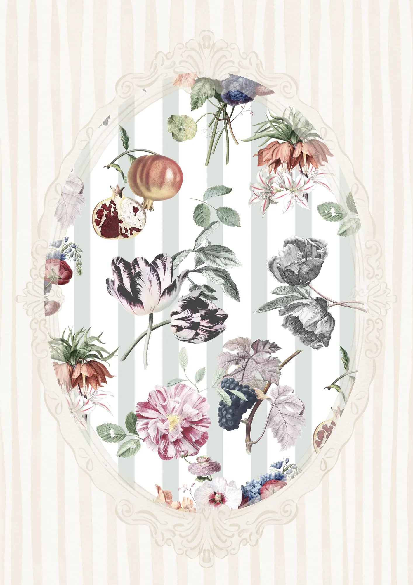 Hand-embroidered French table linen, signed limited-edition heirloom piece by Appolonia Linen.